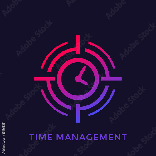 time management concept, vector