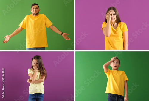 Emotional people after maki...
