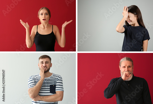 Emotional people after maki...