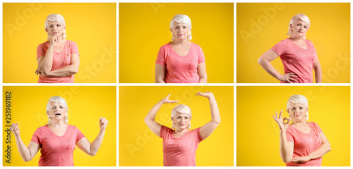 Beautiful mature woman with...