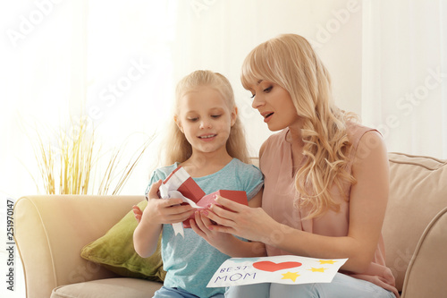 Cute little girl congratula...