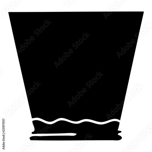 quirky flat symbol whisky tumbler