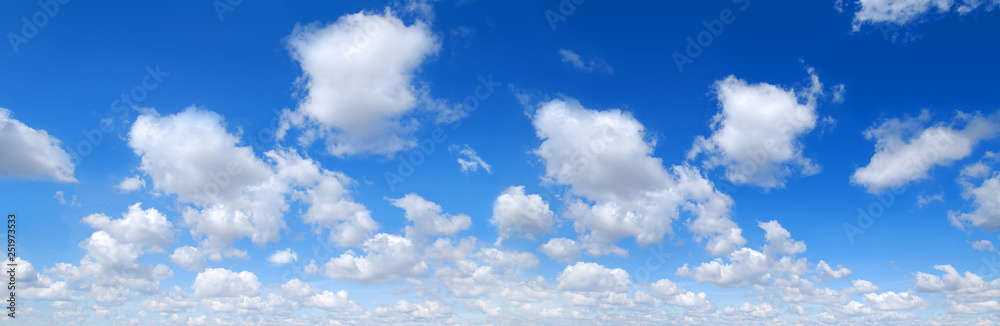 Panorama - Blue sky and white clouds Panorama - Blue sky and white clouds