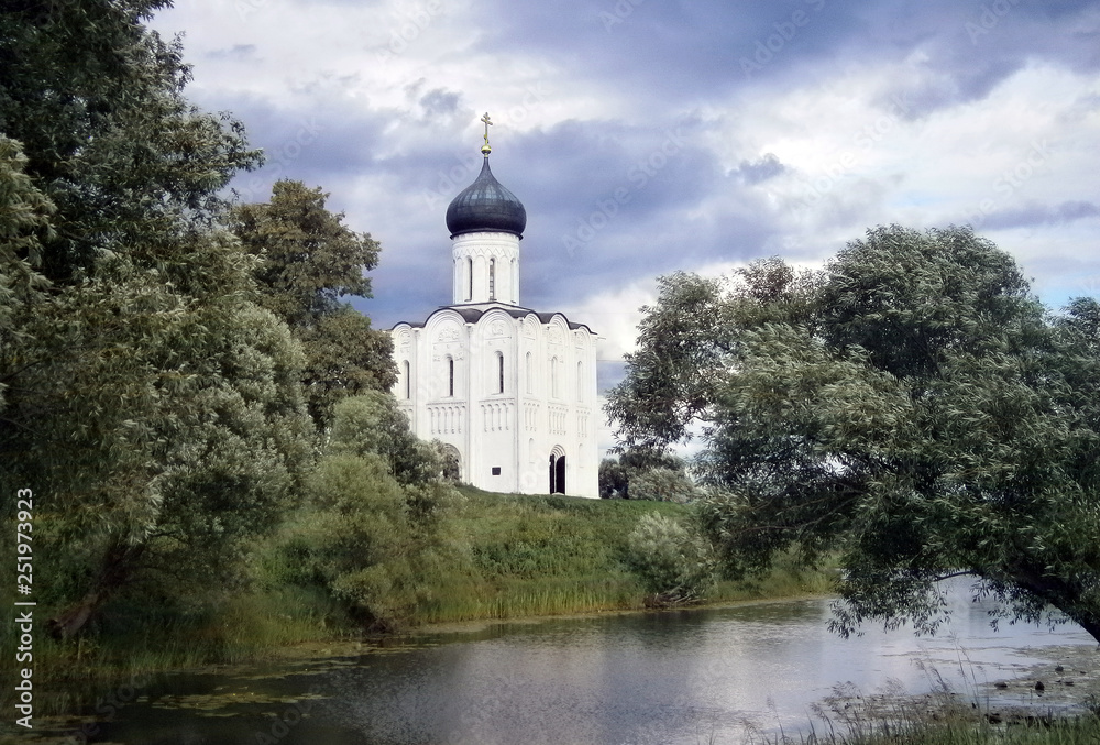 Church of the Intercession on the Nerl. Russia Church of the Intercession on the Nerl. Russia