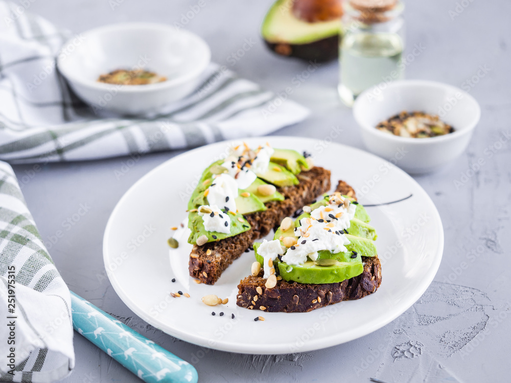 toast with avocado toast with avocado