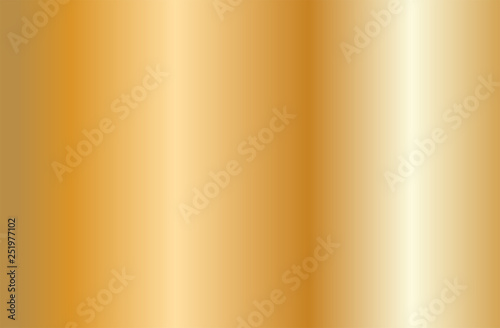 Realistic gold gradient texture. Shiny golden metal foil gradient. Vector illustration