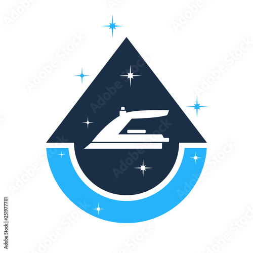 Cleaning services logo, icon. Vector illustration.