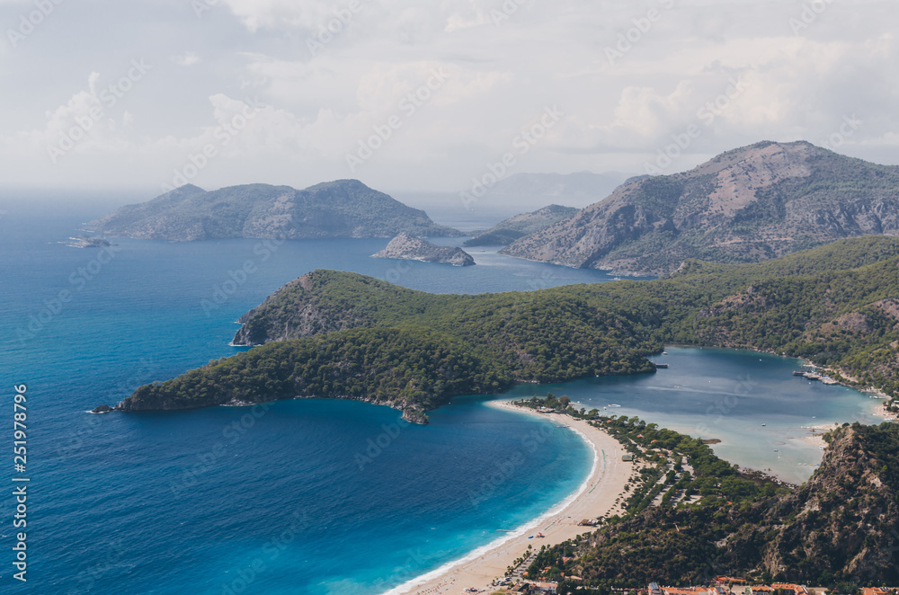 Amazing beach, top view, Turkey, Oludeniz. Amazing beach, top view, Turkey, Oludeniz.