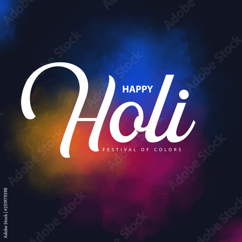 Happy Holi. Indian Festival of Colors. Vector Illustration.