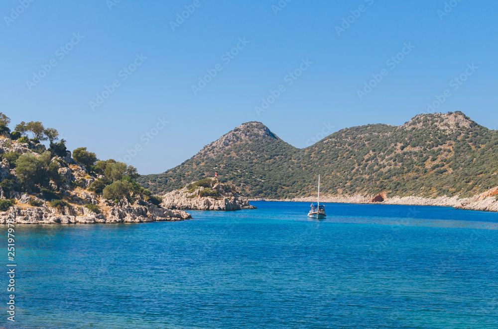 Obraz premium Inonu Bay, Kekova Island, Antalya, Turcja