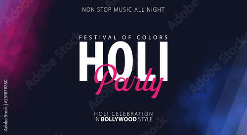 Happy Holi. Indian Festival of Colors. Vector Illustration.