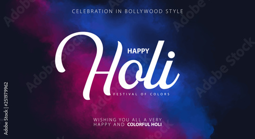 Happy Holi. Indian Festival of Colors. Vector Illustration.