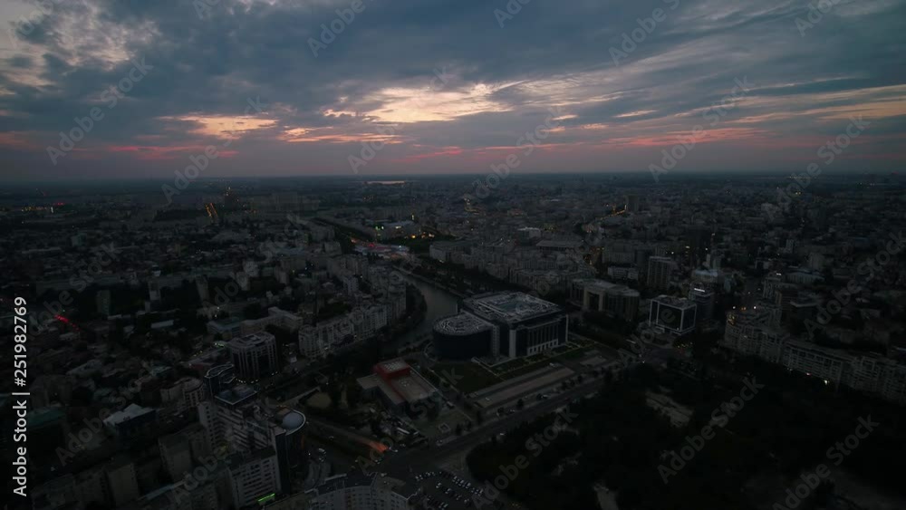 Aerial Romania Bucharest June 2018 Sunset 15mm Wide Angle 4K Inspire 2 Prores Aerial video of downtown Bucharest in Romania during a beautiful sunset with a wide angle lens Aerial Romania Bucharest June 2018 Sunset 15mm Wide Angle 4K Inspire 2 Prores Aerial video of downtown Bucharest in Romania during a beautiful sunset with a wide angle lens