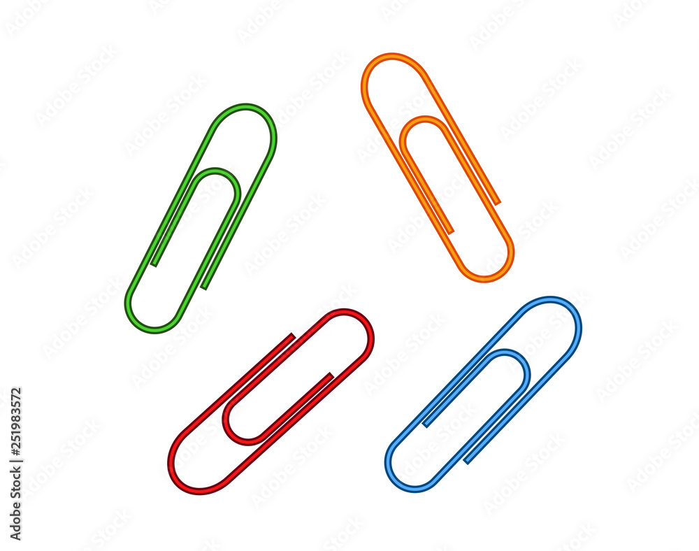 print with colored clips print with colored clips