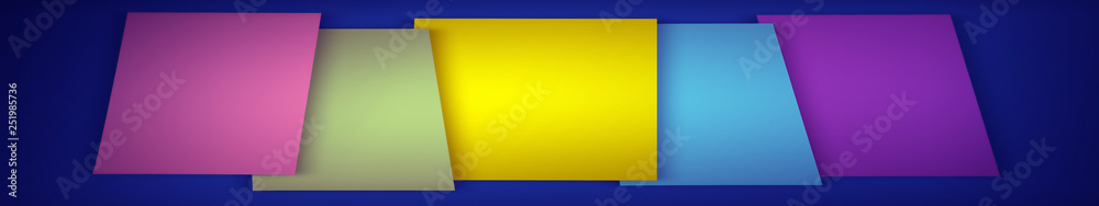 Abstract colored paper strips large banner background Abstract colored paper strips large banner background