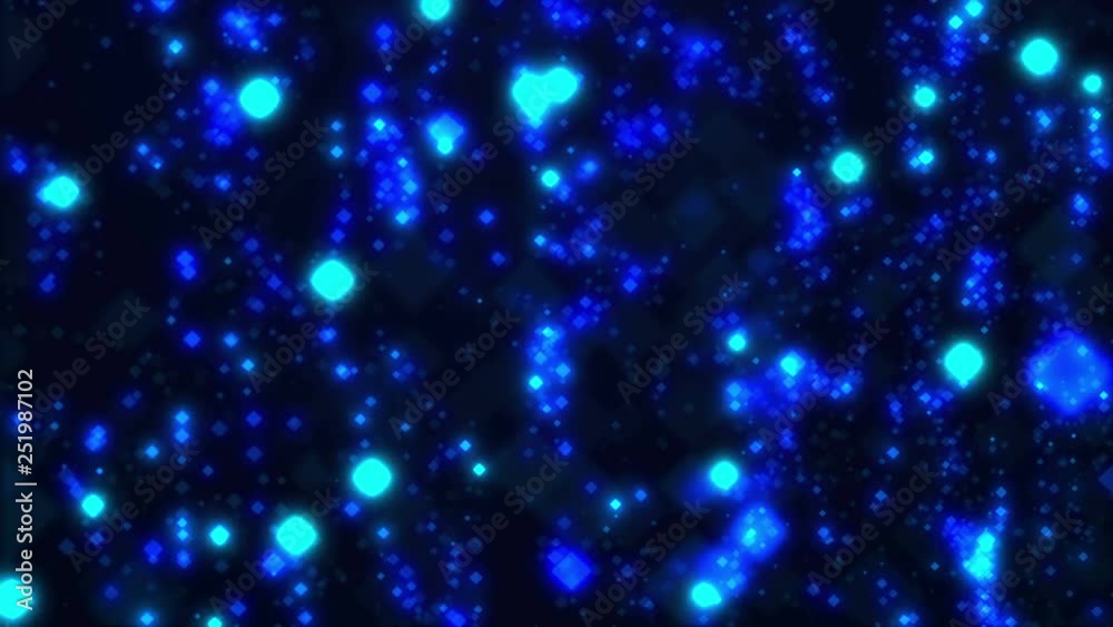 Particular rain animation, shiny particles, 4K abstract background.