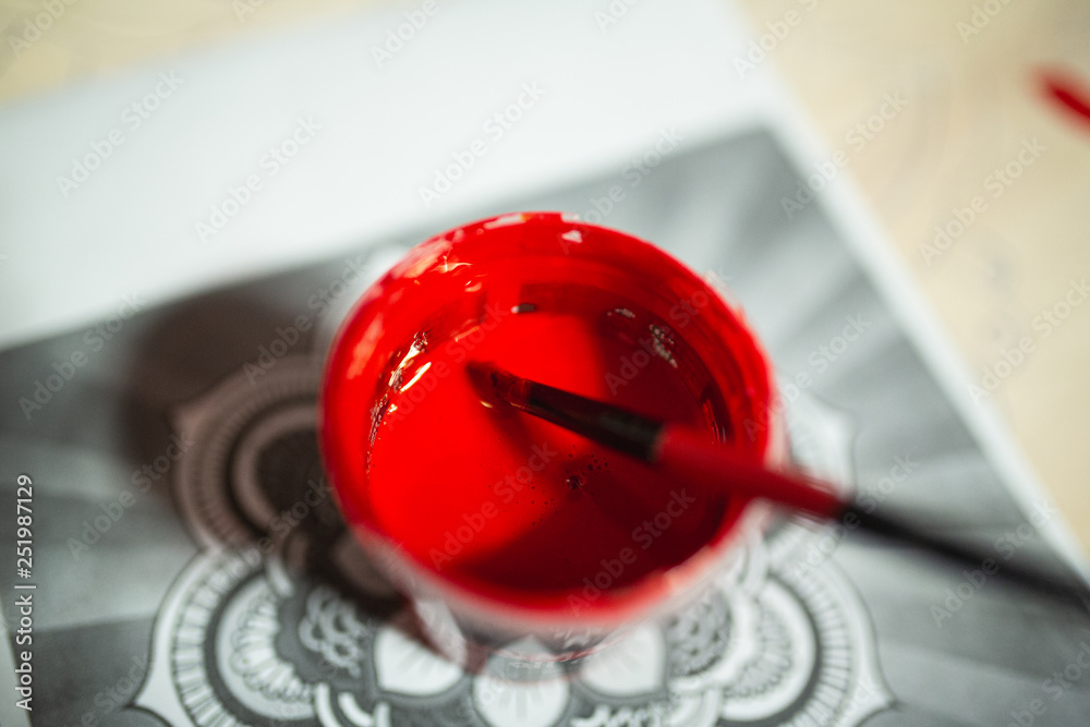 red paint red paint