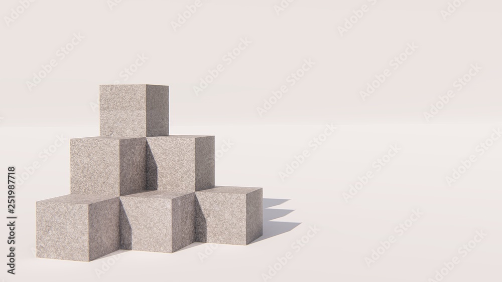 cubic texture copyspace 3d rendering background