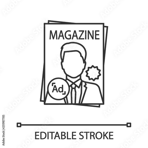 Magazine linear icon