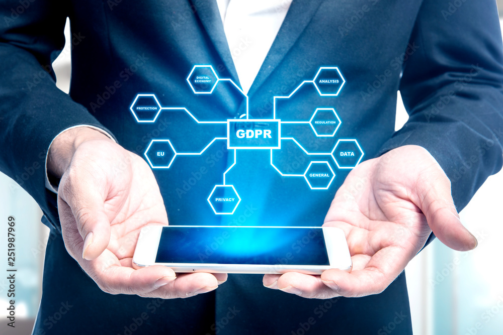 General Data Protection Regulation (GDPR) concept General Data Protection Regulation (GDPR) concept