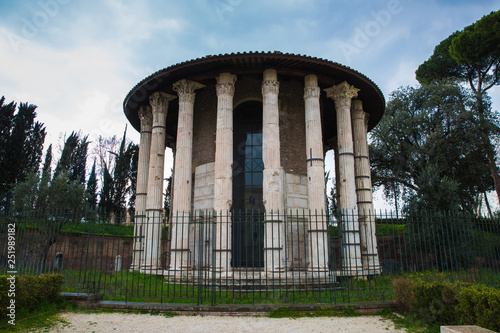 The Temple of Hercules Victor in Rome, Italy