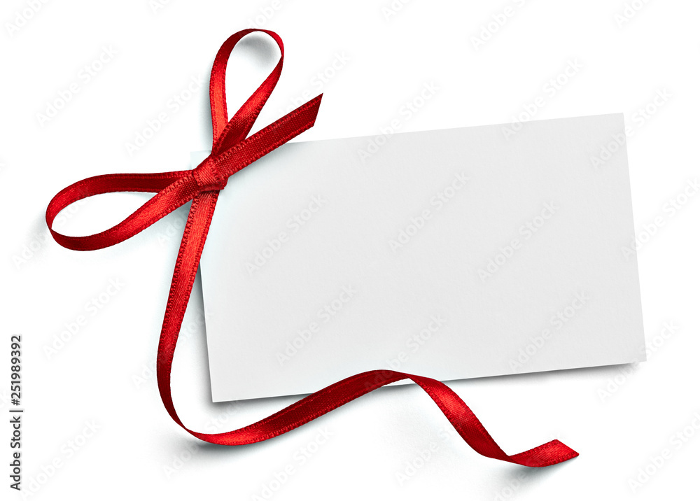 ribbon bow card note chirstmas celebration greeting