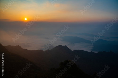 Sun rise in Thailand
