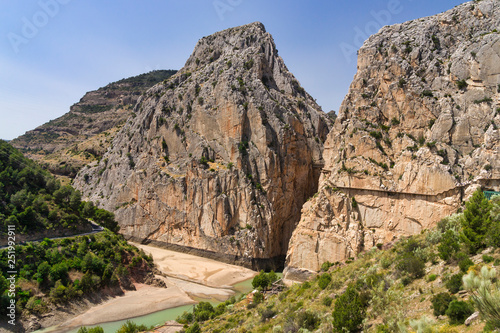 Caminito del Rey (King's Road) Ardales, Malaga. Spain photo