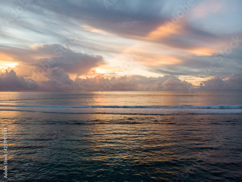 Fototapeta Naklejka Na Ścianę i Meble -  Mauritius Indian ocean sunset beautiful photo