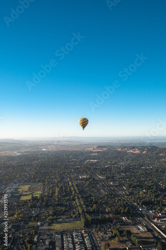 Napa Valley Hot Air Balloons on Vineyards