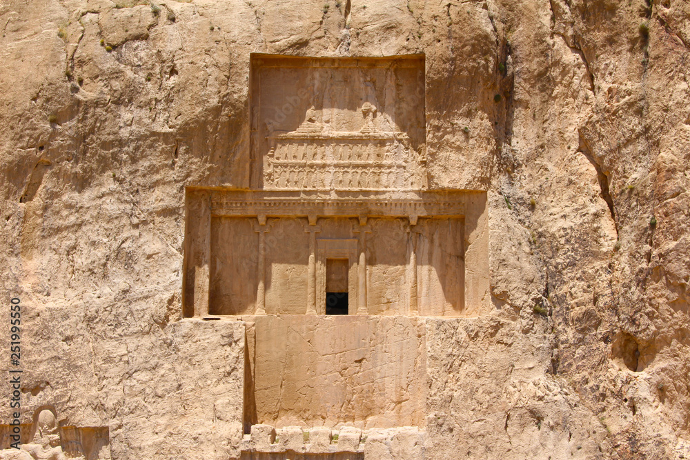 Tomb of Darius I (Darius the Great) in Naqsh-e Rustam, Iran