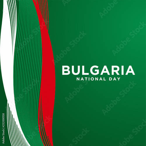 Bulgaria Independence Day Vector Design