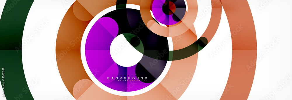 Round linear circle shapes background Round linear circle shapes background