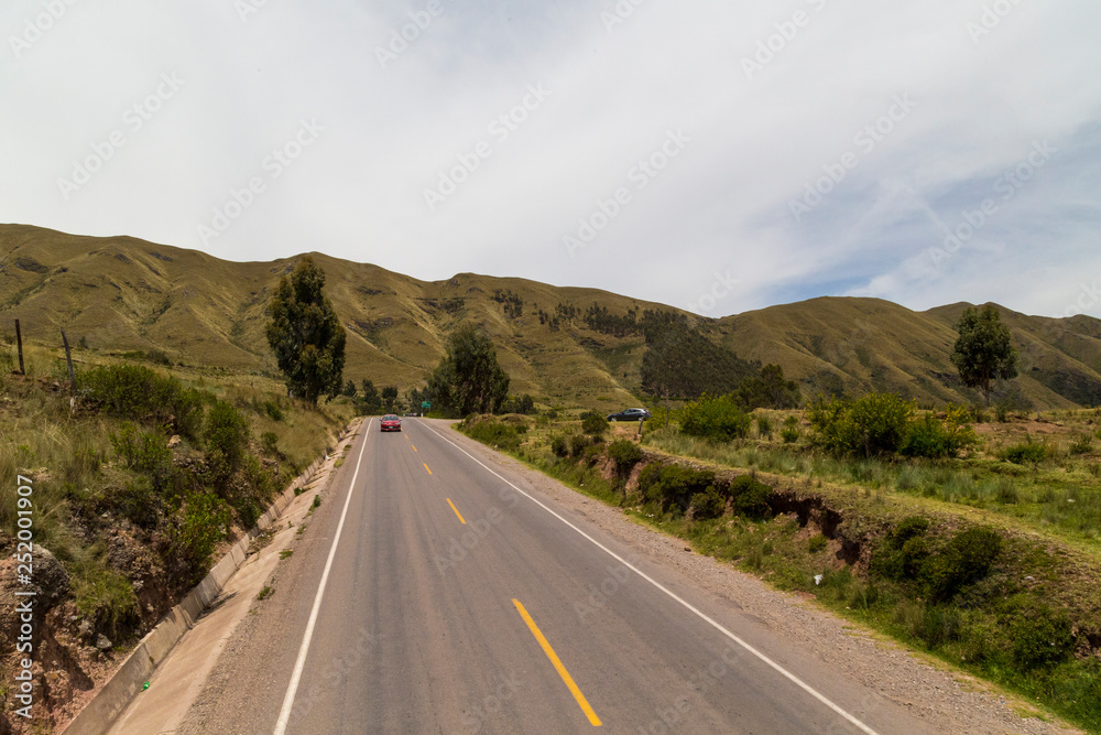 road to Puca Pucara fortress, cusco, peru