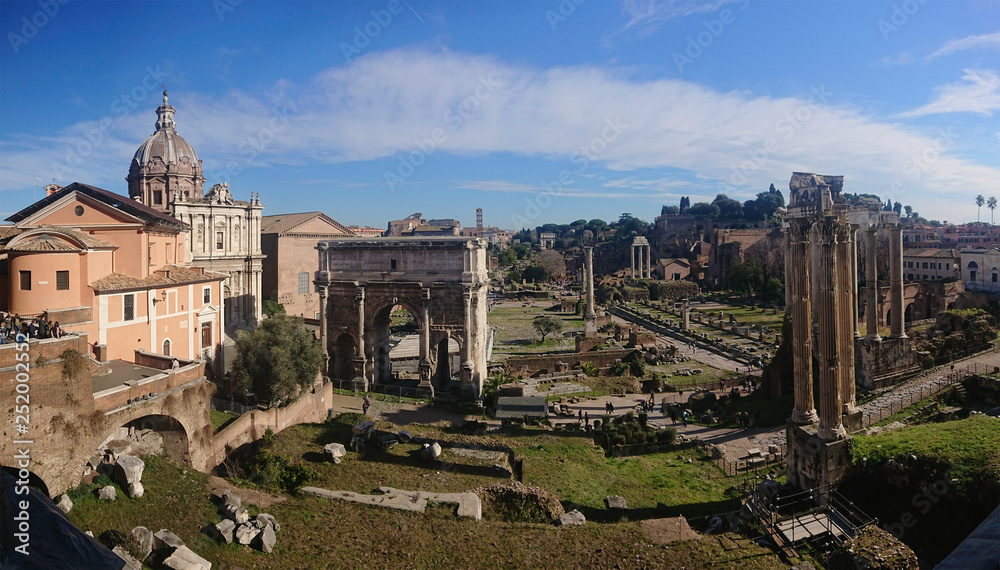 View on the Roman forum