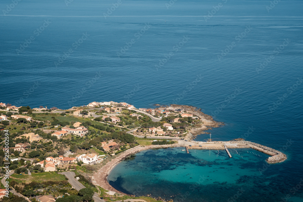 Port of San Damiano in Balagne region of Corsica
