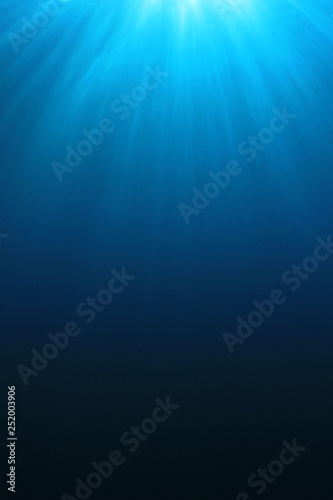 Underwater blue background in sea 