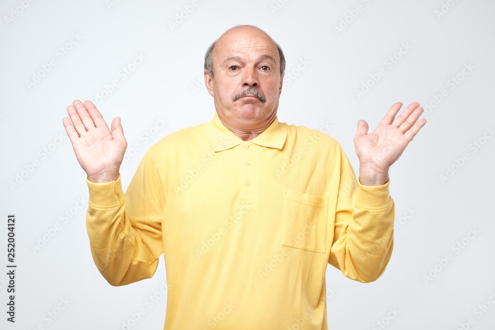 Handsome mature worker or fathert asking who cares, so what or not my problem Handsome mature worker or fathert asking who cares, so what or not my problem