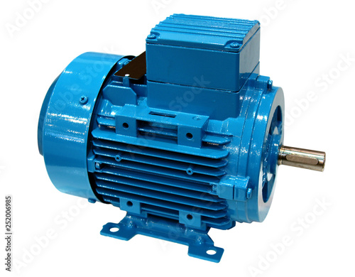 Fotografie Electric motor on white