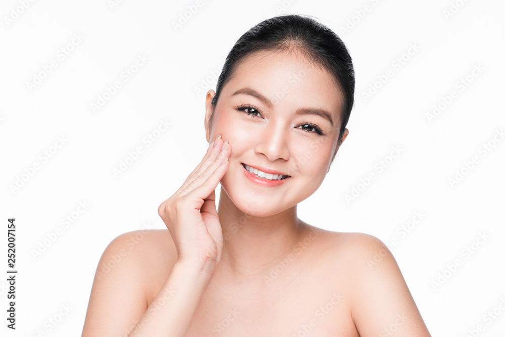 Facial treatment. Beautiful asian woman portrait with perfect skin. Facial treatment. Beautiful asian woman portrait with perfect skin.