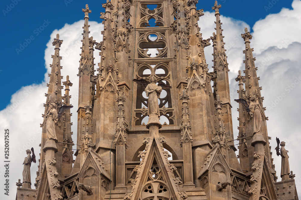 Gothic cathedral of Barcelona - Spain Europe