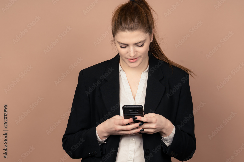 a successful business girl in a office a successful business girl in a office