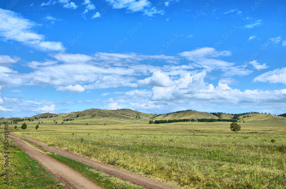 Summer tourist trip to the Ural mountains. Summer tourist trip to the Ural mountains.