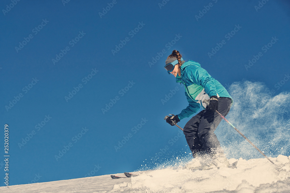 Girl / Woman / Female On the Ski