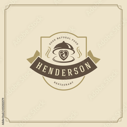 Restaurant logo template vector illustration good for restaurant menu