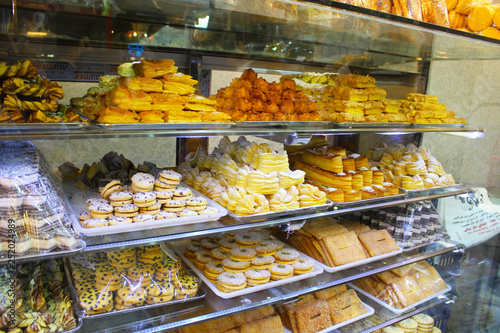 Iranian sweets in a shop in Isfahan, Iran