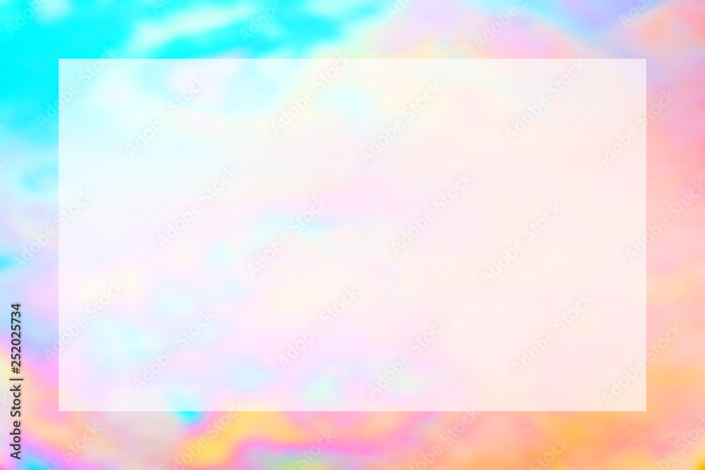 Abstract colorful rainbow iridescent pearlescent background with light copy space area. Can be resize to your proportion Abstract colorful rainbow iridescent pearlescent background with light copy space area. Can be resize to your proportion