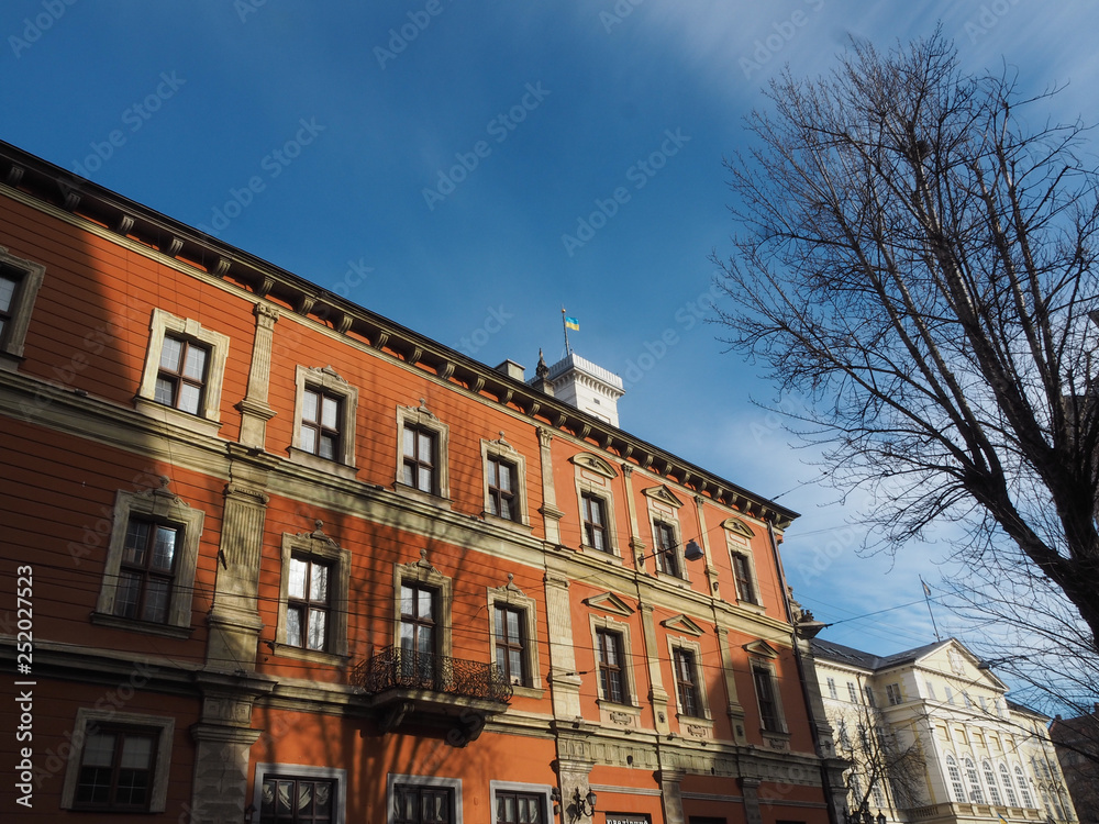 House on the corner of the Cathedralna street and Rynok Square in Lviv