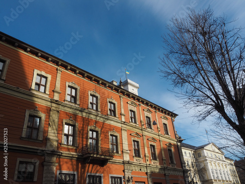 House on the corner of the Cathedralna street and Rynok Square in Lviv