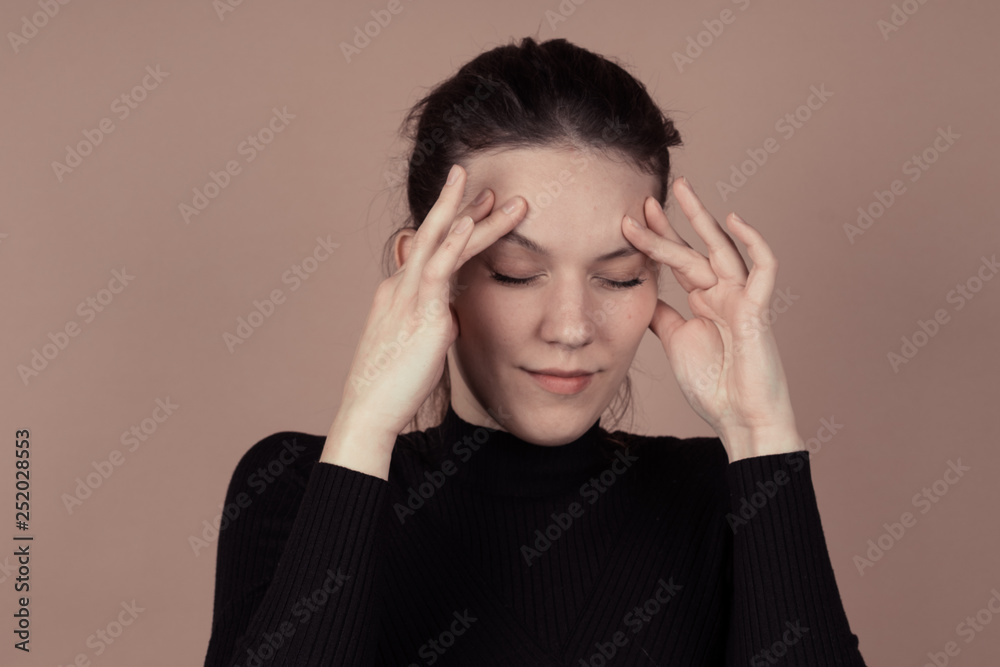 Girl with emotions sad anger mad scream Girl with emotions sad anger mad scream